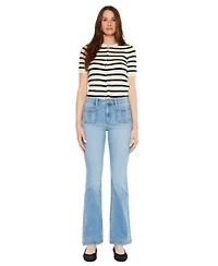 KanCan Women's Usa Juniors' Lux High Rise Bootcut Jeans