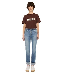 KanCan Women's Noelle Essentials High Rise Skinny Straight Jeans