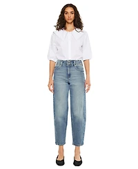 KanCan Women's Usa Juniors' Jane Ultra High-Rise Slim Barrel Jeans