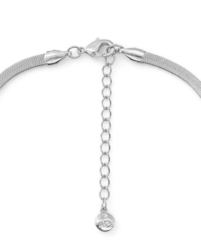 And Now This Cubic Zirconia Rectangular Stone Station Necklace
