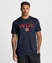 Nike Men's Navy Auburn Tigers Primetime Legend Kinetic Mantra Dri-fit T-Shirt