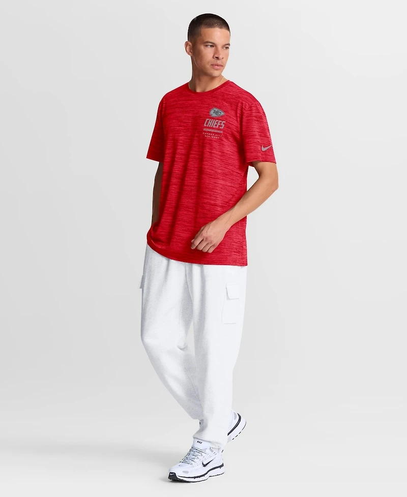 Nike Men's Red Kansas City Chiefs Big & Tall Sideline Velocity Dri-fit T-Shirt