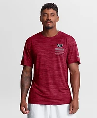 Nike Men's Burgundy Washington Commanders Sideline Double Covered Dri-fit Velocity T-Shirt
