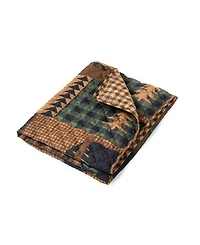 American Heritage Textiles Brown Bear Cabin Quilted Throw, 50" x 60"