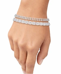 And Now This Cubic Zirconia Tennis Bracelet Duo