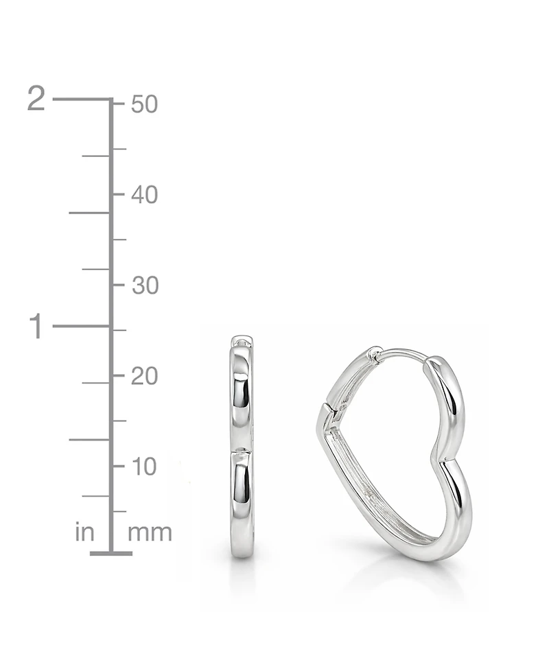 And Now This Heart Hinged Hoop Earrings