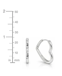 And Now This Heart Hinged Hoop Earrings