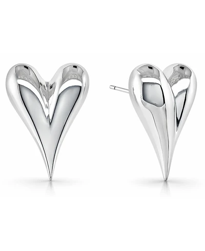 And Now This Puff Heart Post Earrings