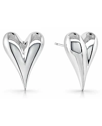 And Now This Puff Heart Post Earrings