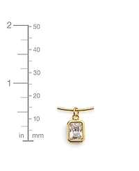 And Now This Snake Chain Cubic Zirconia Drop Necklace