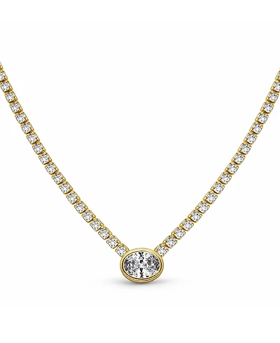 And Now This Cubic Zirconia Tennis Necklace