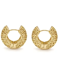 And Now This Greek Key Hinged Hoop Earrings