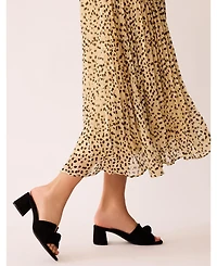 Anne Klein Women's Kizmet Knot Block Heel Dress Sandals