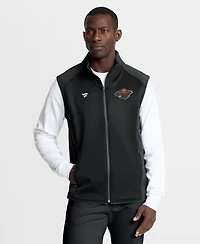 Fanatics Men's Black Minnesota Wild Authentic Pro Rink Full-Zip Vest
