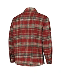 Freeze Max Men's Snoopy Wine Peanuts Top Dog Flannel Button-Up Shirt