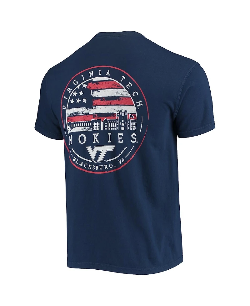 Image One Men's Navy Virginia Tech Hokies Campus Americana T-Shirt