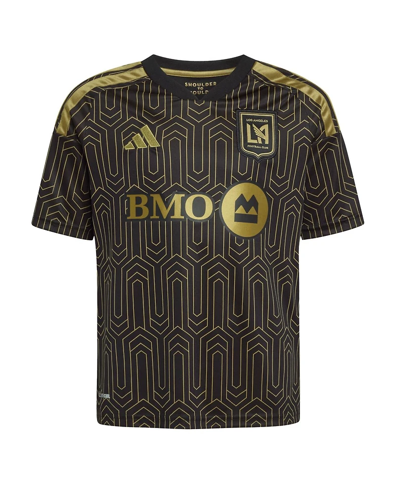 Adidas Big Boys and Girls Denis Bouanga Black Lafc 2026 Primary Kit Replica Jersey