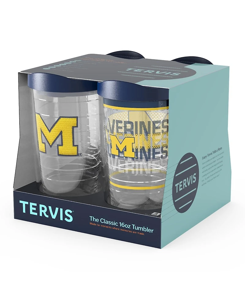 Tervis Michigan Wolverines 4-Pack 16oz. Classic Tumbler Set