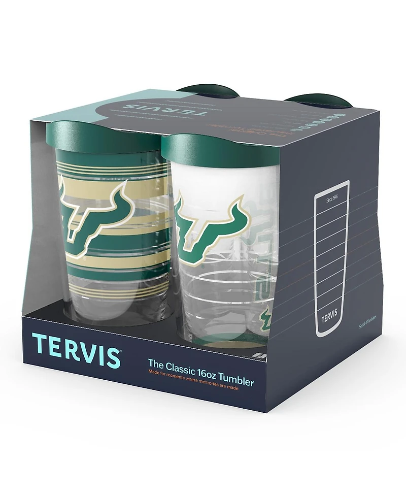 Tervis South Florida Bulls 4-Pack 16oz. Classic Tumbler Set