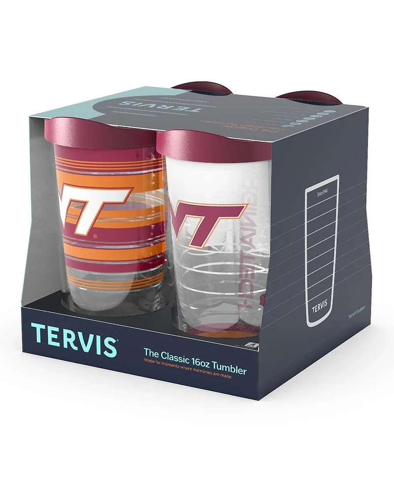 Tervis Virginia Tech Hokies 4-Pack 16oz. Classic Tumbler Set