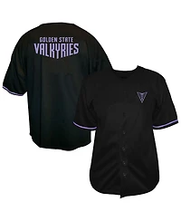 Fanatics Men's Eclipse Black Golden State Valkyries Big & Tall Full-Button Fashion Jersey