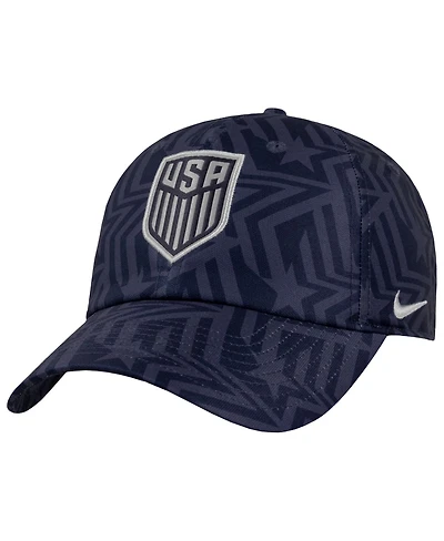 Nike Men's Navy Usmnt 2026 Allover Print Club Adjustable Hat