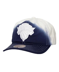 Mitchell & Ness Men's Royal/White New York Knicks Dip Dye Pro Crown Adjustable Hat
