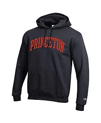 Champion Men's Black Princeton Tigers Basic Arch Fleece Pullover Hoodie