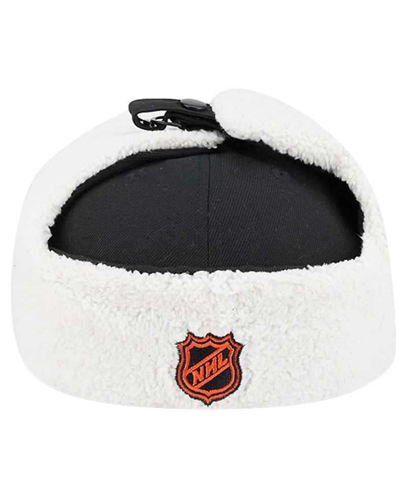 New Era Men's Black Philadelphia Flyers Injection Dog Ear Classic Fitted Hat