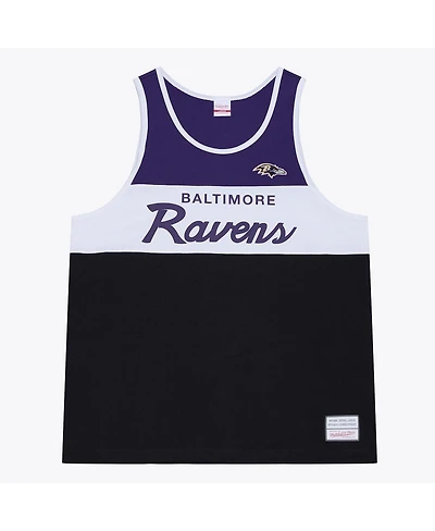 Mitchell & Ness Men's Black/Purple Baltimore Ravens Head Coach Tank Top