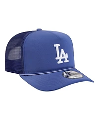 New Era Men's Royal Los Angeles Dodgers Worn A-Frame 9FIFTY Trucker Snapback Hat