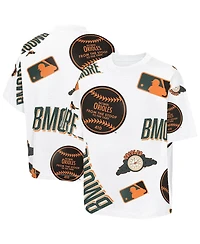 Outerstuff Big Boys and Girls White Baltimore Orioles 2026 City Connect Circus Catch T-Shirt