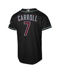 Nike Big Boys and Girls Corbin Carroll Black Arizona Diamondbacks Alternate Stadium Jersey