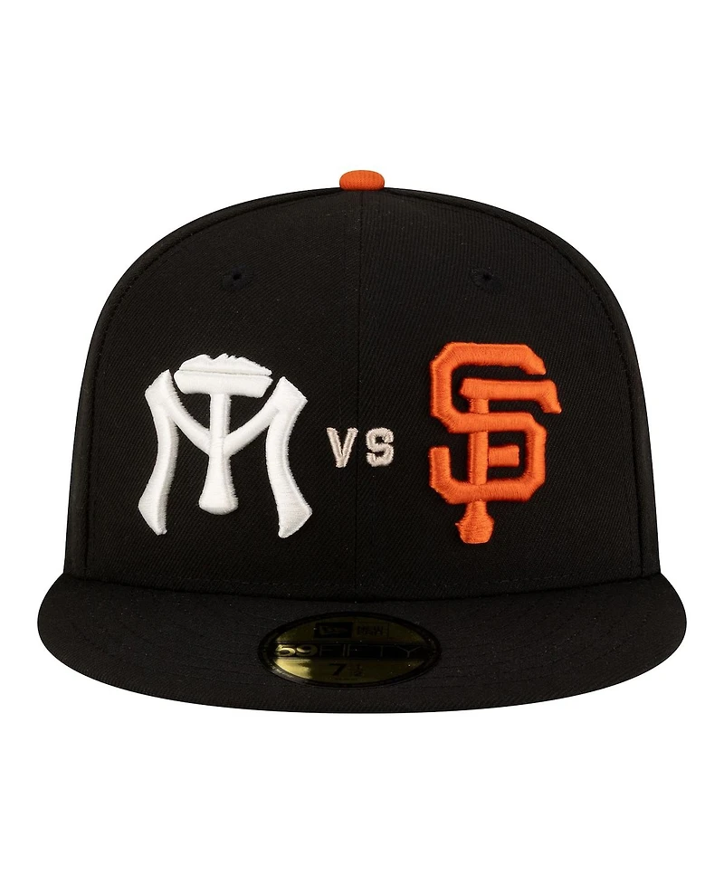 New Era Men's Black San Francisco Giants vs. Monterrey Sultanes 2026 Matchup 59FIFTY Fitted Hat