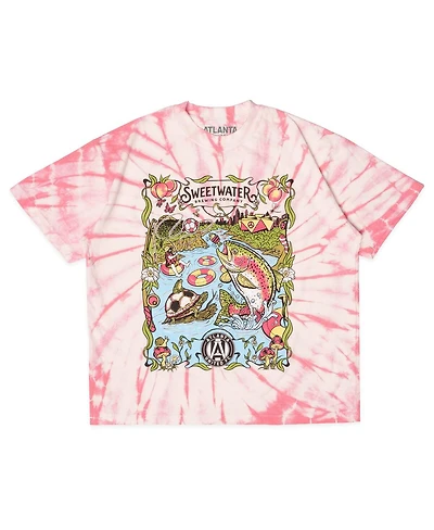 Sworn to Us Men's Pink Atlanta United Fc Sweetwater Brewing Company T-Shirt