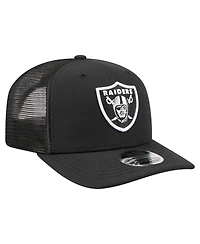 New Era Men's Black Las Vegas Raiders 9SEVENTY Trucker Adjustable Hat
