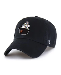 '47 Brand Men's Black Baltimore Orioles Ice Cream Helmet Clean Up Adjustable Hat