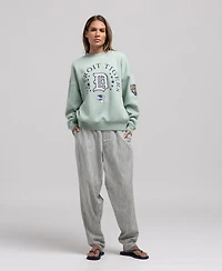 Mitchell & Ness Women's Green Detroit Tigers Yacht Rock Sweatshirt