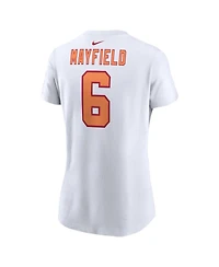 Nike Women's Baker Mayfield White Tampa Bay Buccaneers Name and Number T-Shirt