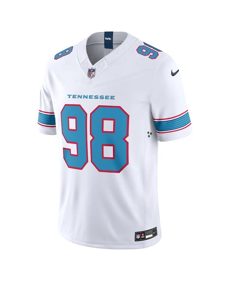 Nike Men's Jeffery Simmons White Tennessee Titans Vapor F.u.s.e. Sewn Down Limited Jersey