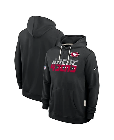 Nike Men's Black San Francisco 49ers Sideline Standard Issue Dri-fit Hoodie