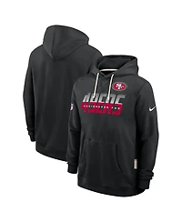 Nike Men's Black San Francisco 49ers Sideline Standard Issue Dri-fit Hoodie