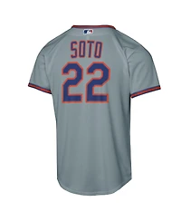 Nike Big Boys and Girls Juan Soto Gray New York Mets Road Replica Jersey