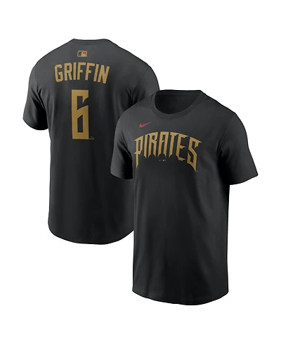 Nike Men's Konnor Griffin Black Pittsburgh Pirates 2026 City Connect Name and Number T-Shirt