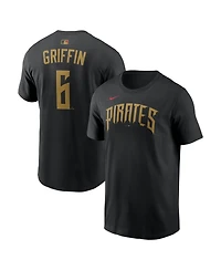 Nike Men's Konnor Griffin Black Pittsburgh Pirates 2026 City Connect Name and Number T-Shirt