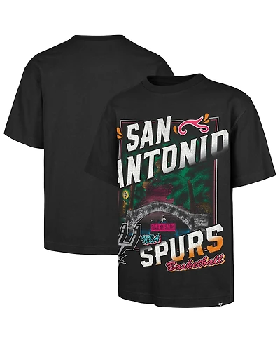 '47 Brand Men's Black San Antonio Spurs Regional Franklin T-Shirt