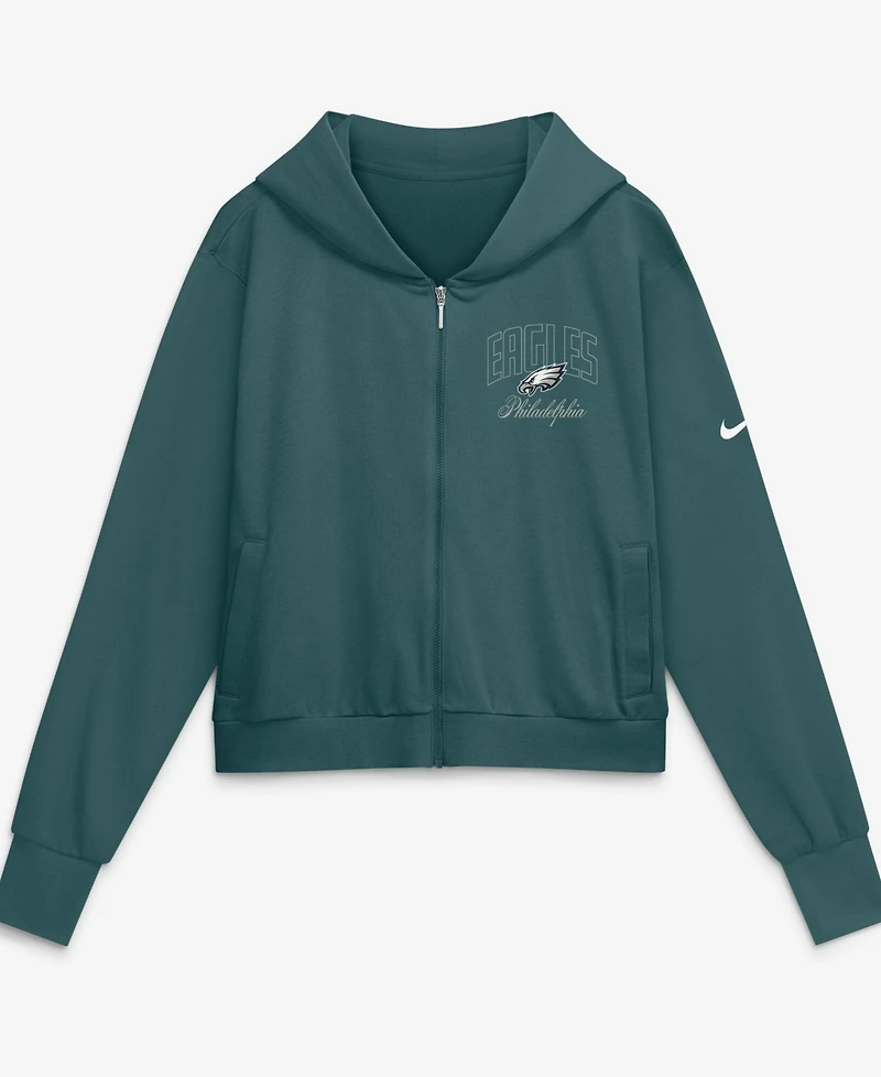 Nike Women's Midnight Green Philadelphia Eagles Primetime Full-Zip Hoodie