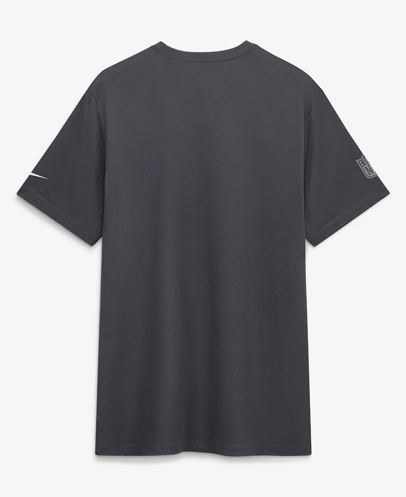 Nike Men's Anthracite Green Bay Packers Sideline Lead The Charge Legend Dri-fit T-Shirt