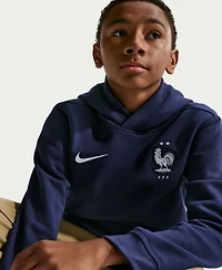 Nike Big Boys and Girls Blue France National Team Club Hoodie