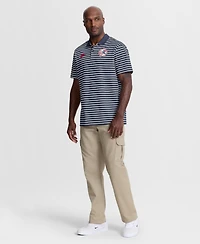 Nike Men's Navy New York Yankees Cooperstown Collection Dri-fit Victory Striped Polo Shirt